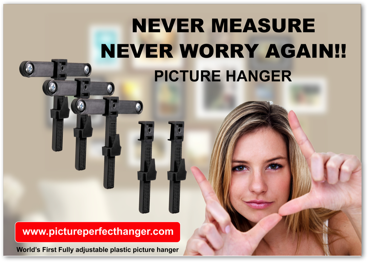 fully adjustable picture hanger